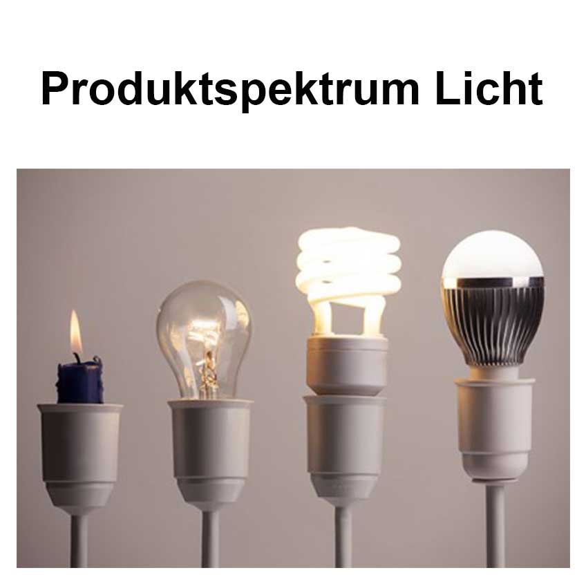 Produktspektrum Licht